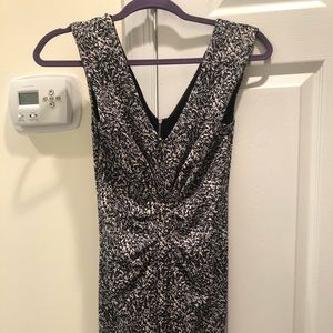 Blacks me white fitted dress